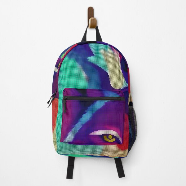 Item preview, Neon Colorful Abstract Wolf 8-bit Pixel Art designed and sold by PixelDripped.