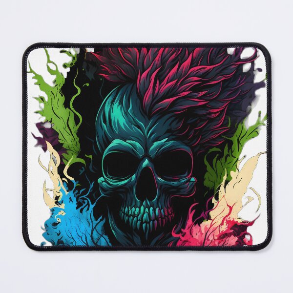 Item preview, colorful skull illustration designed and sold by R&B Art and design.
