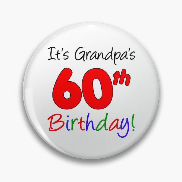 Item preview, It's Grandpa's 60th Birthday designed and sold by jaycartoonist.