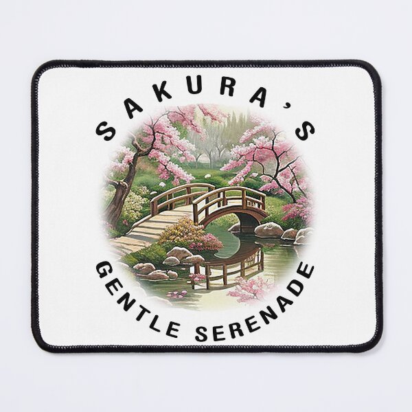 Item preview, Sakura's Gentle Serenade - A Japanese Garden Design designed and sold by Mindful-Designs.