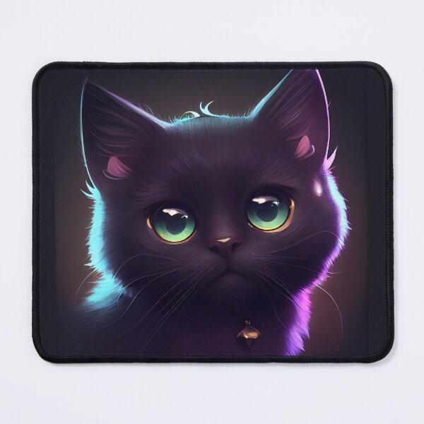 Item preview, Adorable Black Kitten with a Smile designed and sold by zoericoart.