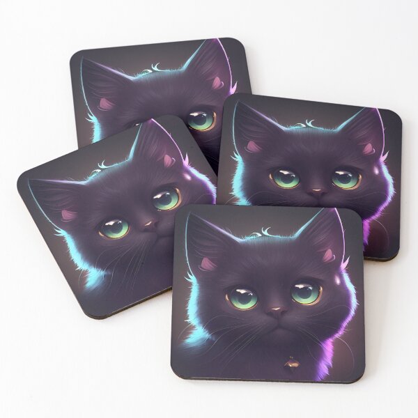 Item preview, Adorable Black Kitten with a Smile designed and sold by zoericoart.