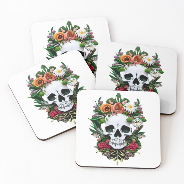 Item preview,  Skull Head With Roses, Floral Skull, Heartbreak  designed and sold by STEPHEN-KEMP.