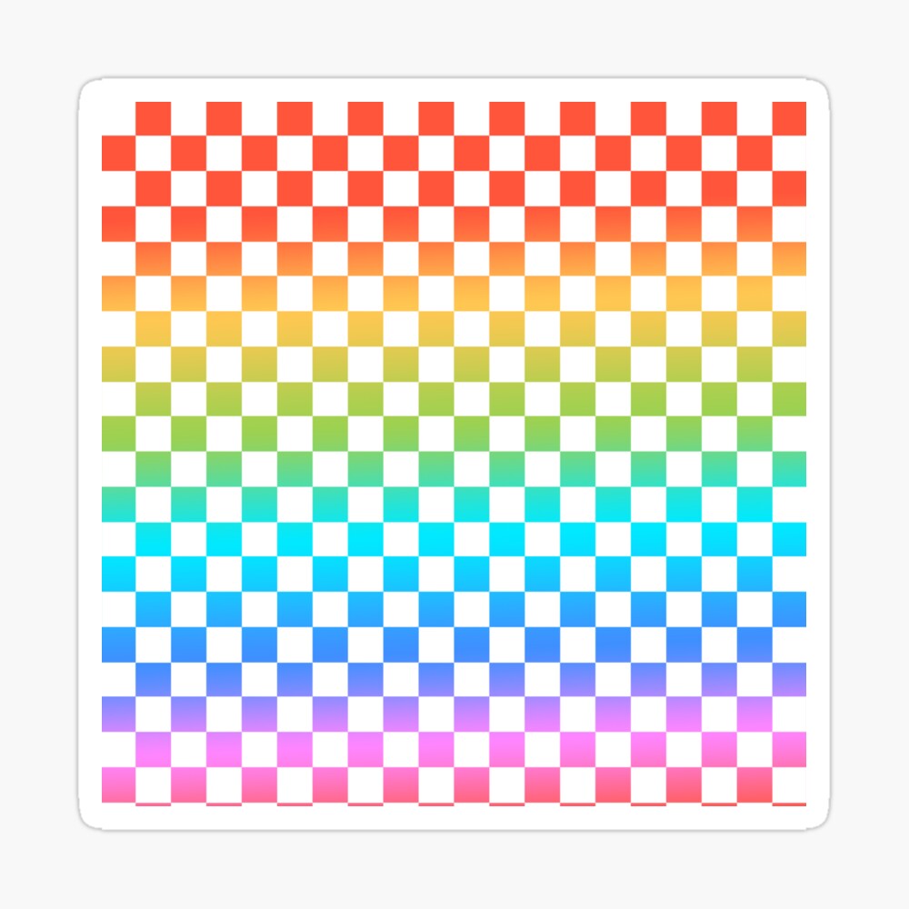 Rainbow Checkerboard \