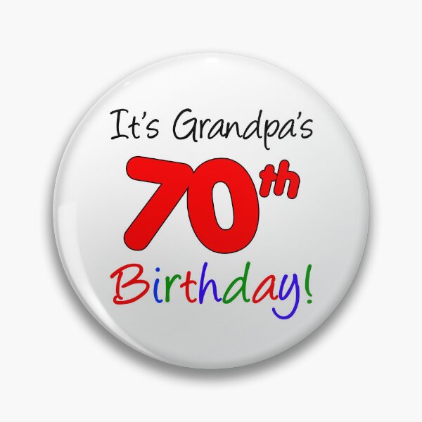 Item preview, It's Grandpa's 70th Birthday designed and sold by jaycartoonist.