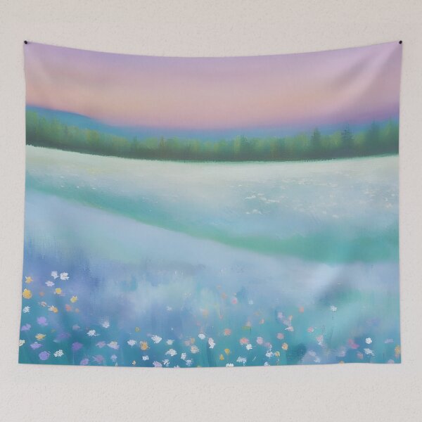 Item preview, Softness art flower field landscape designed and sold by ElLocoMus.