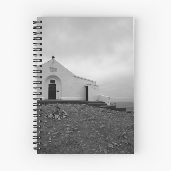 Item preview, Croagh patrick black and white chapel mountain faith designed and sold by eddiebarronshop.