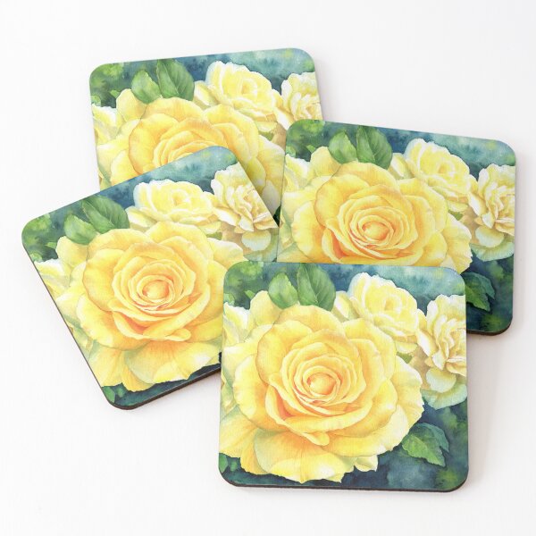 Item preview, yellow rose - watercolor designed and sold by jennomat.