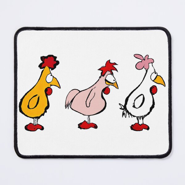 Item preview, three funny chickens in comic style designed and sold by Monkonthehill.