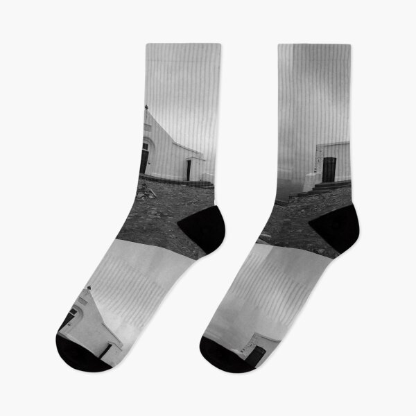 Item preview, Croagh patrick black and white chapel mountain faith designed and sold by eddiebarronshop.