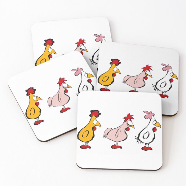 Item preview, three funny chickens in comic style designed and sold by Monkonthehill.