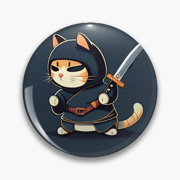 Item preview, Cute Funny Ninja Cat designed and sold by ImaginAI.
