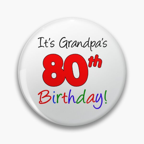 Item preview, It's Grandpa's 80th Birthday designed and sold by jaycartoonist.