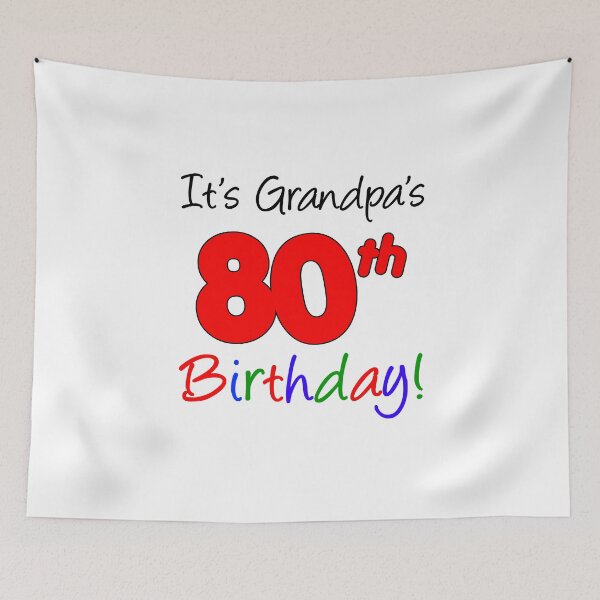Item preview, It's Grandpa's 80th Birthday designed and sold by jaycartoonist.
