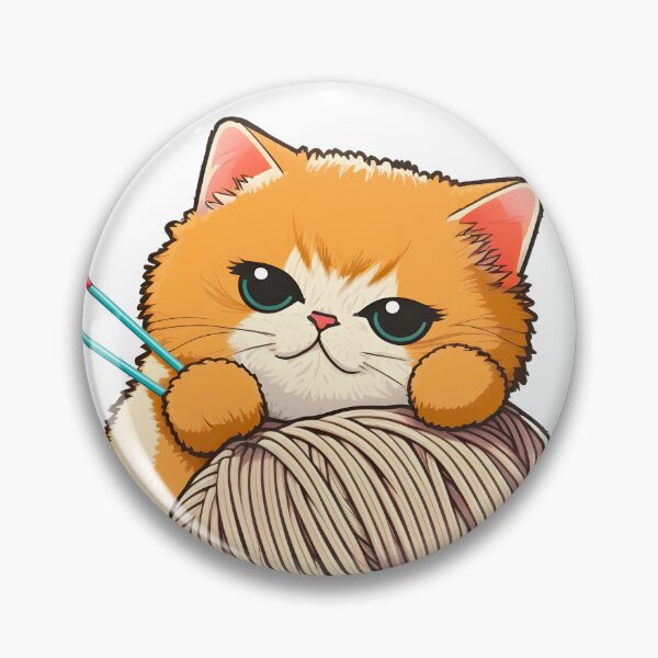 Item preview, Gato Gracioso Y Lindo Con Un Ovillo De Lana designed and sold by ezps.