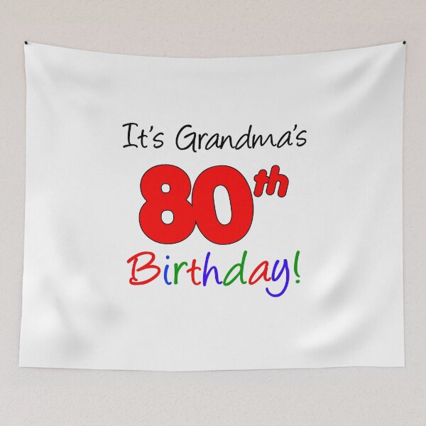 Item preview, It's Grandma's 80th Birthday designed and sold by jaycartoonist.