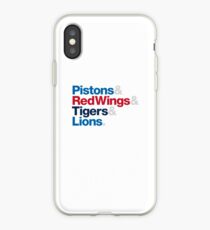 Detroit Sports Teams iPhone Case