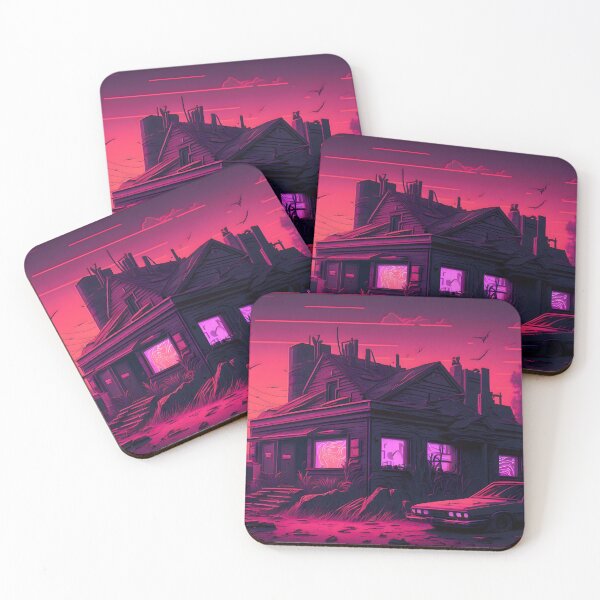Item preview, Synthwave Ghost town designed and sold by SuperSoulArts.