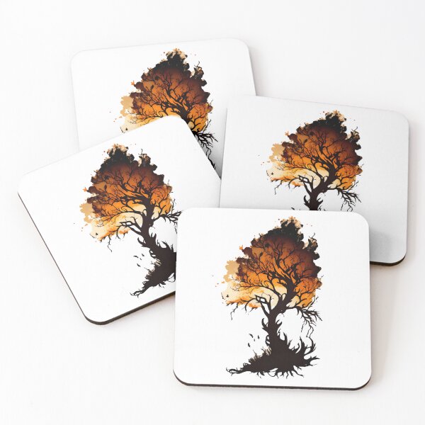 Item preview, Burning Tree Silhouette designed and sold by ShadowAndSlate.