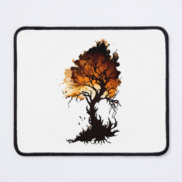 Item preview, Burning Tree Silhouette designed and sold by ShadowAndSlate.