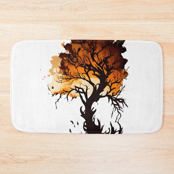 Item preview, Burning Tree Silhouette designed and sold by ShadowAndSlate.