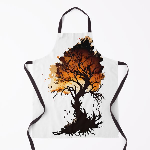 Item preview, Burning Tree Silhouette designed and sold by ShadowAndSlate.