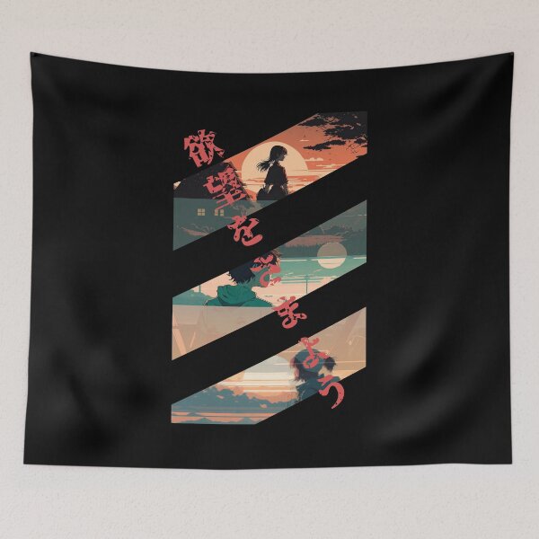 Item preview, Anime Themed Wander Lust - Black Design designed and sold by muxhapon.