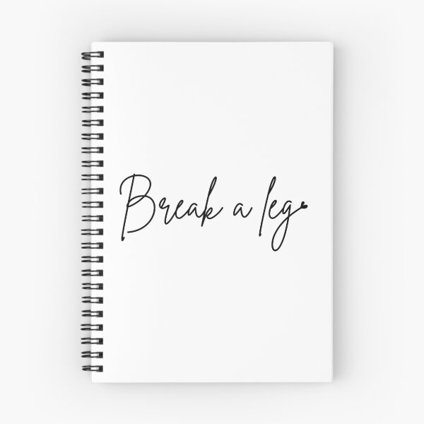 Item preview, Break a leg Good Luck Typo with Love Heart Black Writing designed and sold by usernamenaijan.