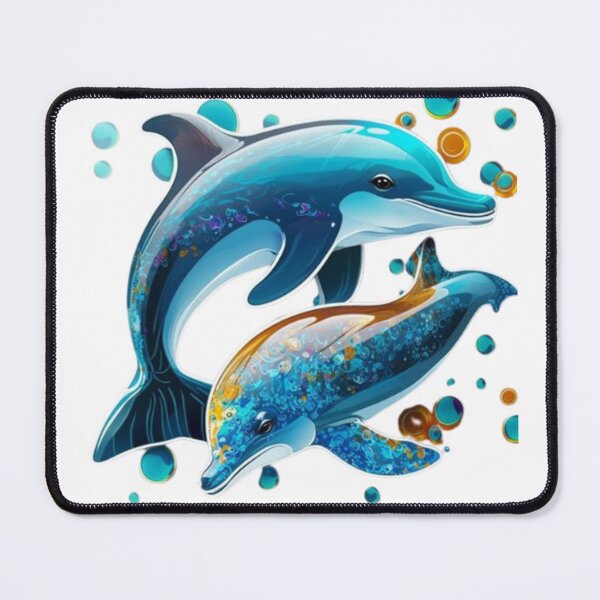 Item preview, Colourful Dolphin- Glassy and Awesome look designed and sold by GloriousArtSKD.