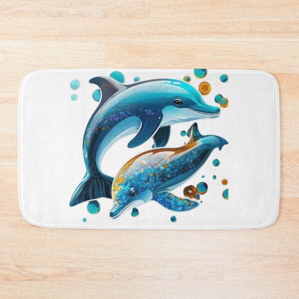 Item preview, Colourful Dolphin- Glassy and Awesome look designed and sold by GloriousArtSKD.