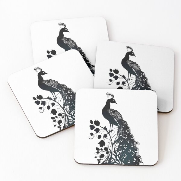 Item preview, Peacock Silhouette designed and sold by ShadowAndSlate.