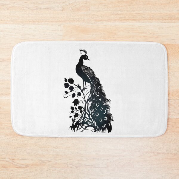 Artikelvorschau, Pfau-Silhouette entworfen und verkauft von ShadowAndSlate.
