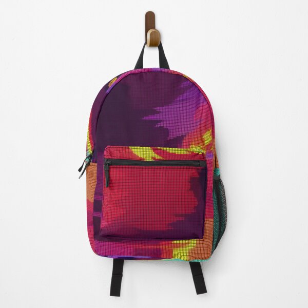 Item preview, Neon Colorful Abstract Wolf 8-bit Pixel Art designed and sold by PixelDripped.