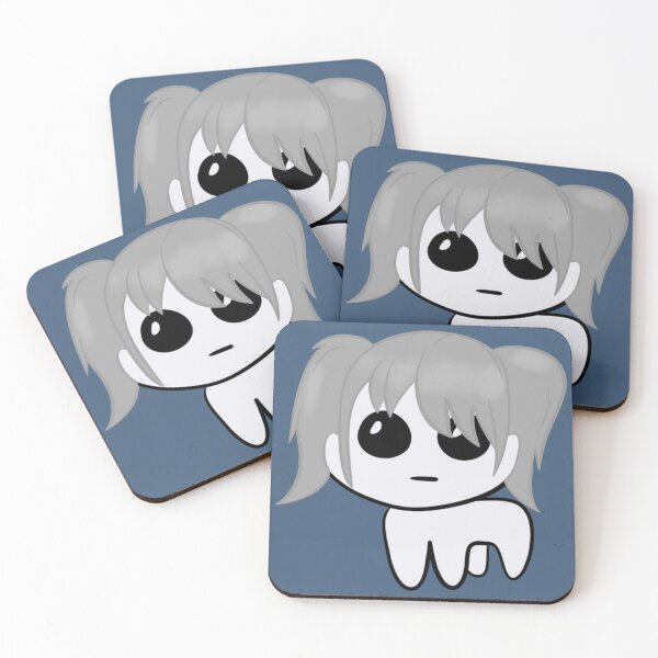 Item preview, Autism Creature Brunette Silver/Grey Hair Pigtails with Bangs Fringe designed and sold by quirkycounselor.