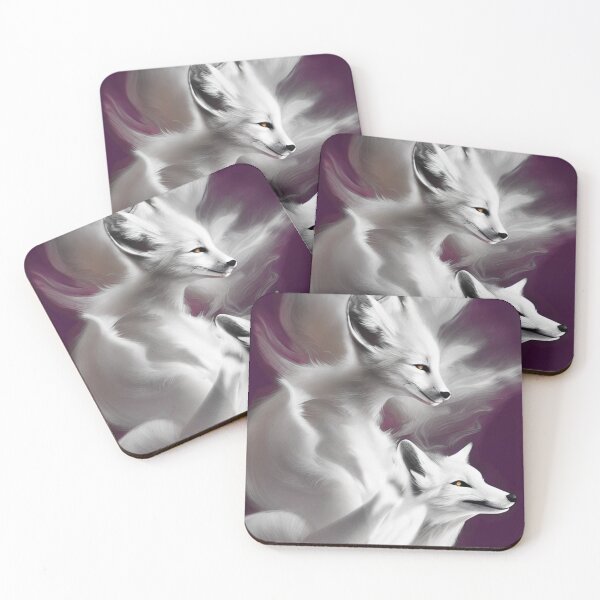 Item preview, White Winter Foxes designed and sold by Nobiya.
