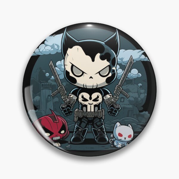 Item preview, CAT SKULL BADASS designed and sold by ArtUniverse10.