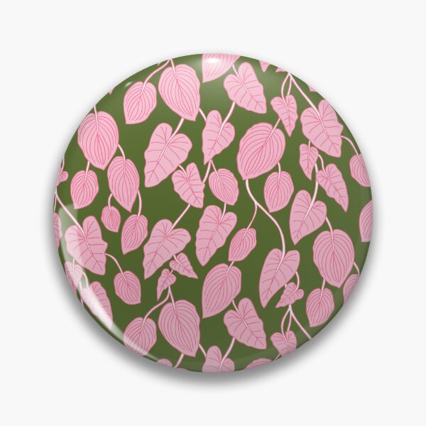 Item preview, Rainforest Leaves in pink and green designed and sold by Ellie Pankhurst.