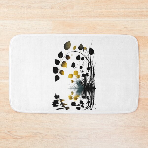 Item preview, River Leaves Silhouette designed and sold by ShadowAndSlate.