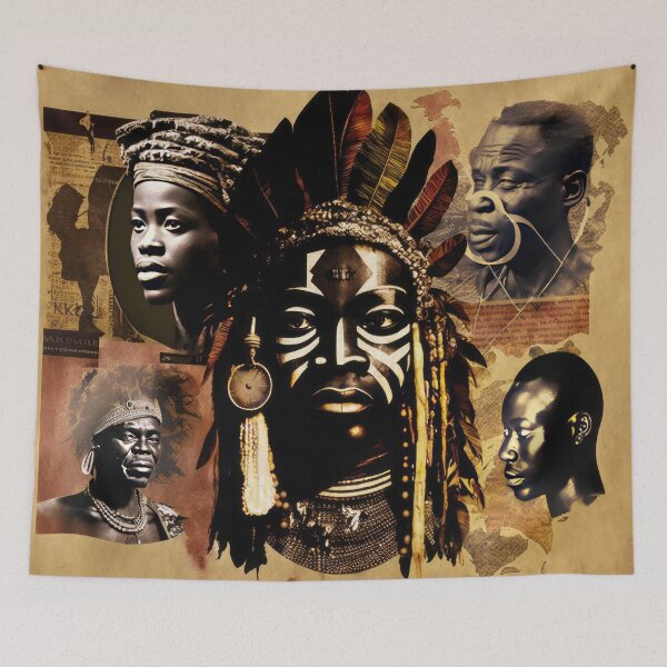 Item preview, Tribes of Africa Collage designed and sold by Odd World.