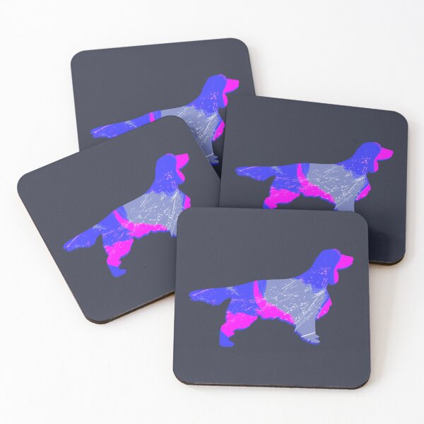 Item preview, I Love My Springer Spaniel Hot Pink Dog Silhouette  designed and sold by AMSonArt.