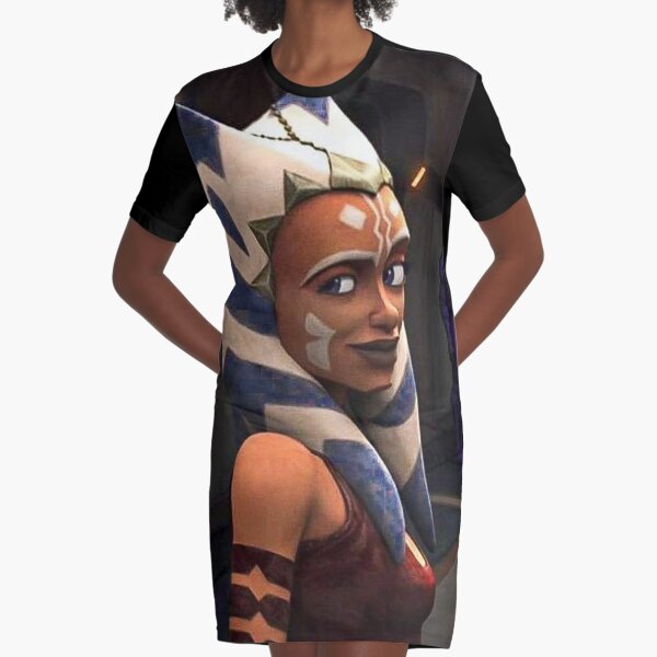 Ahsoka Tano Lekkus Pattern with Fulcrum logo Graphic T-Shirt by Rogue507