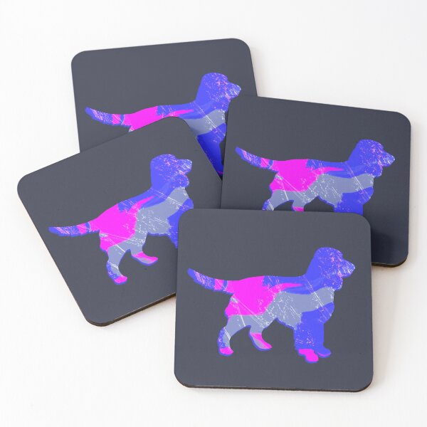 Item preview, I Love My Sprocker Spaniel Hot Pink Dog Silhouette  designed and sold by AMSonArt.