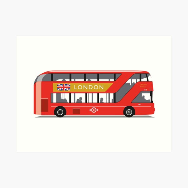 "London Bus" Art Print for Sale by wiscan Redbubble