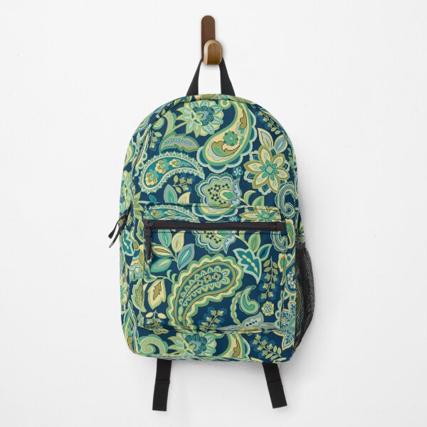 Item preview, Green Gold Paisley Navy designed and sold by Barbara Pixton.