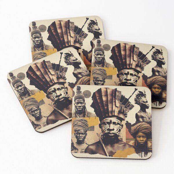 Item preview, Tribes of Africa Collage designed and sold by Odd World.