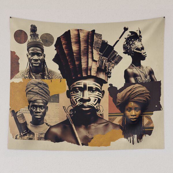 Item preview, Tribes of Africa Collage designed and sold by Odd World.