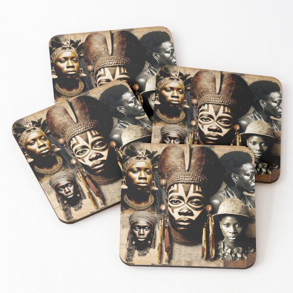 Item preview, Tribes of Africa Collage designed and sold by Odd World.