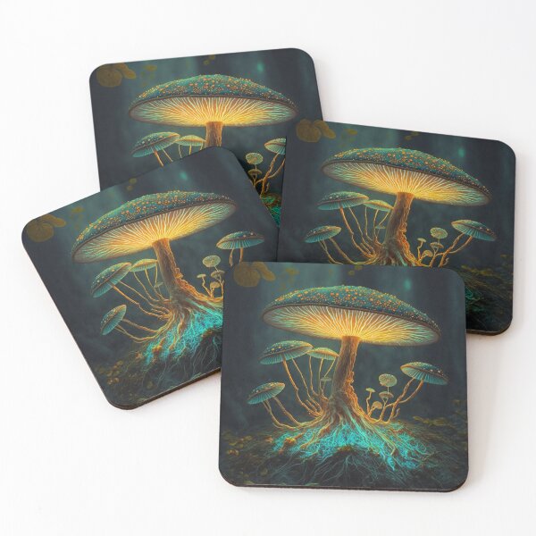 Item preview, Neon Mushroom Bright Mycelium  designed and sold by Shroomworlds.