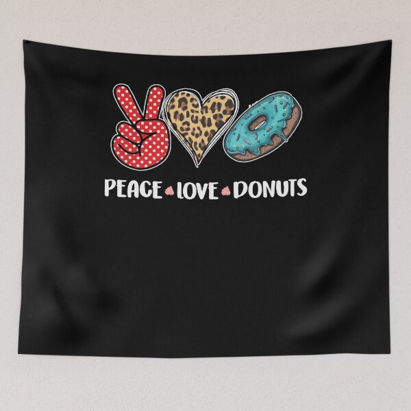 Item preview, Peace Love Donuts Chocolate Food Lovers Doughnut designed and sold by Dressed For  Duty.