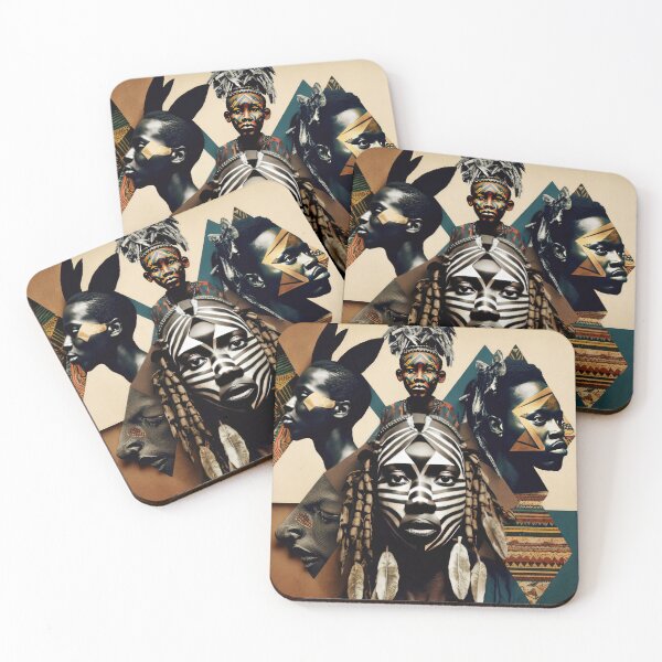 Item preview, Tribes of Africa Collage designed and sold by Odd World.
